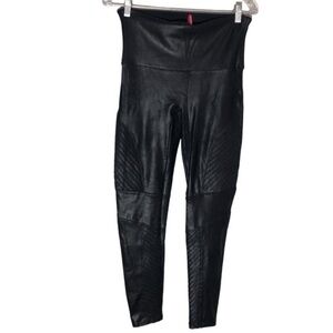 Spanx  Faux Leather Moto Leggings